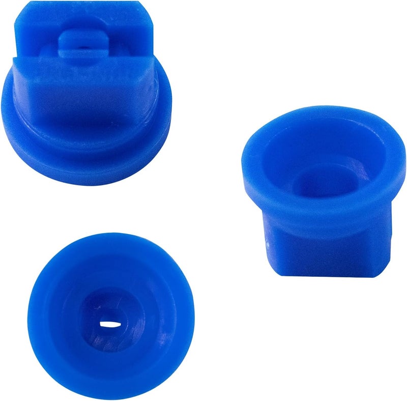 PDETVEO 10pcs Flat Fan Spray Tip, 110 Degree Plastic Flat Fan Sprayer Nozzles 0.3mm Orifice Diameter for Agricultural, Cleaning, Cooling, Blue - Image 2